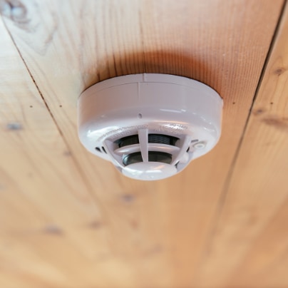 Mobile vivint connected fire alarm