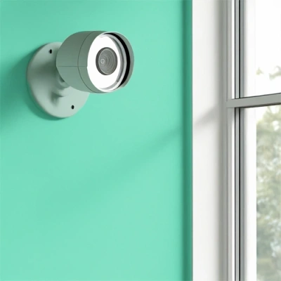 Mobile vivint camera facing a window